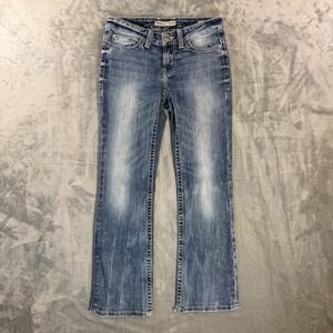 BKE Payton Bootcut Jeans Women's Sz 25x31.5 Altered to 27 Distressed Denim Pants